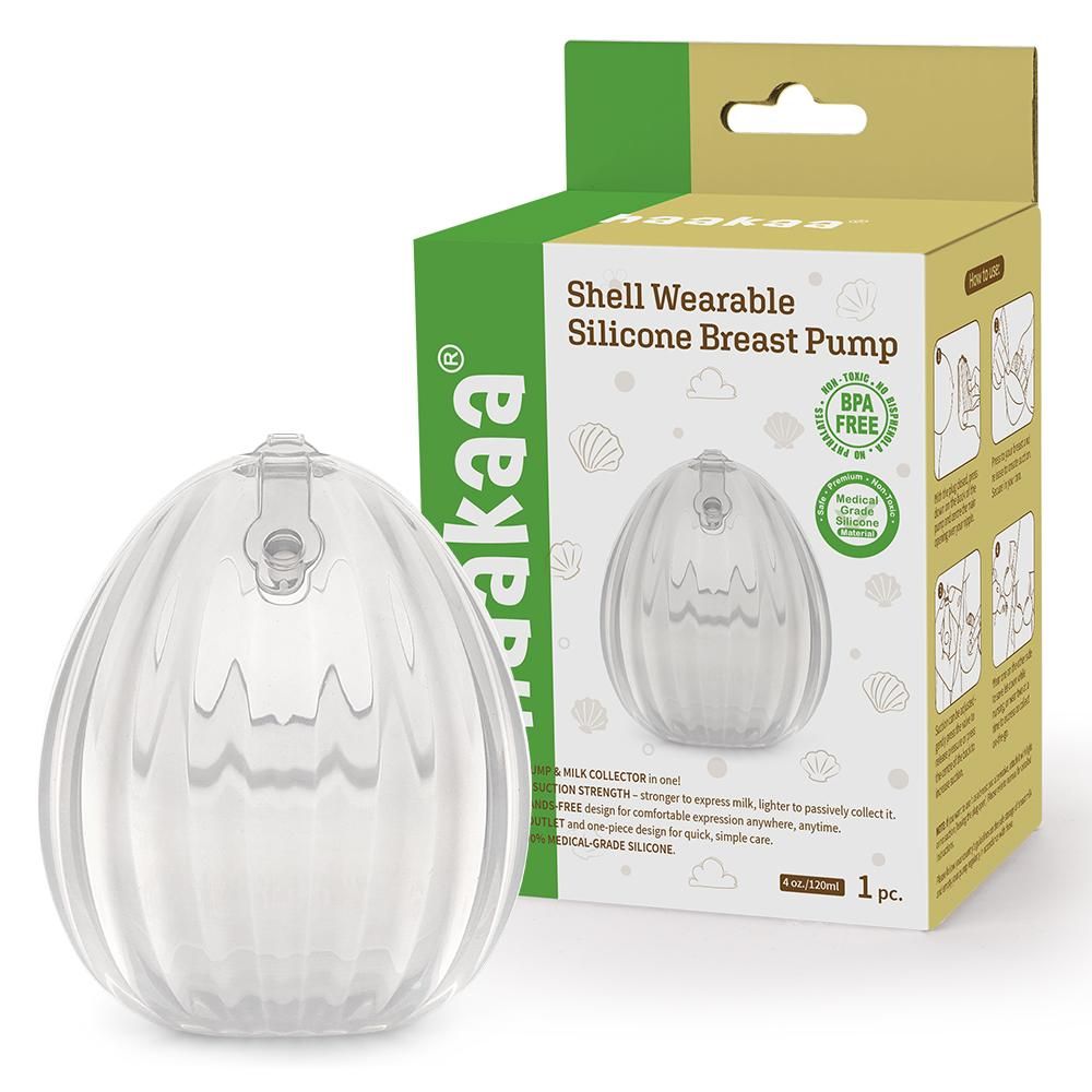 Haakaa - Shell Wearable Manual Breast Pump - Clear - 120 ml