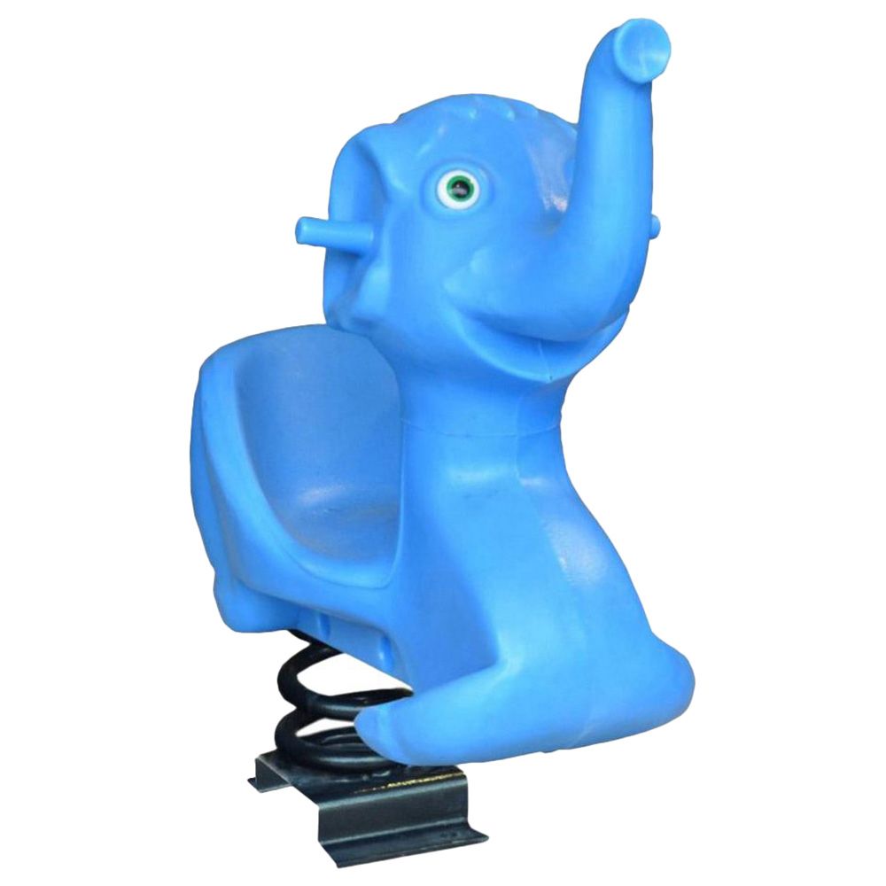 Myts - Outdoor Baby Elephant Spring Rider - Blue