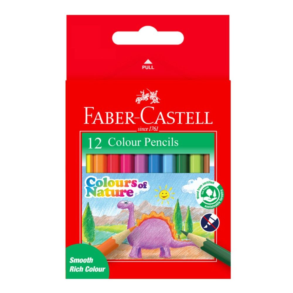 Faber-Castell - Vibrastel Pens Natural Half Size Pack of 12