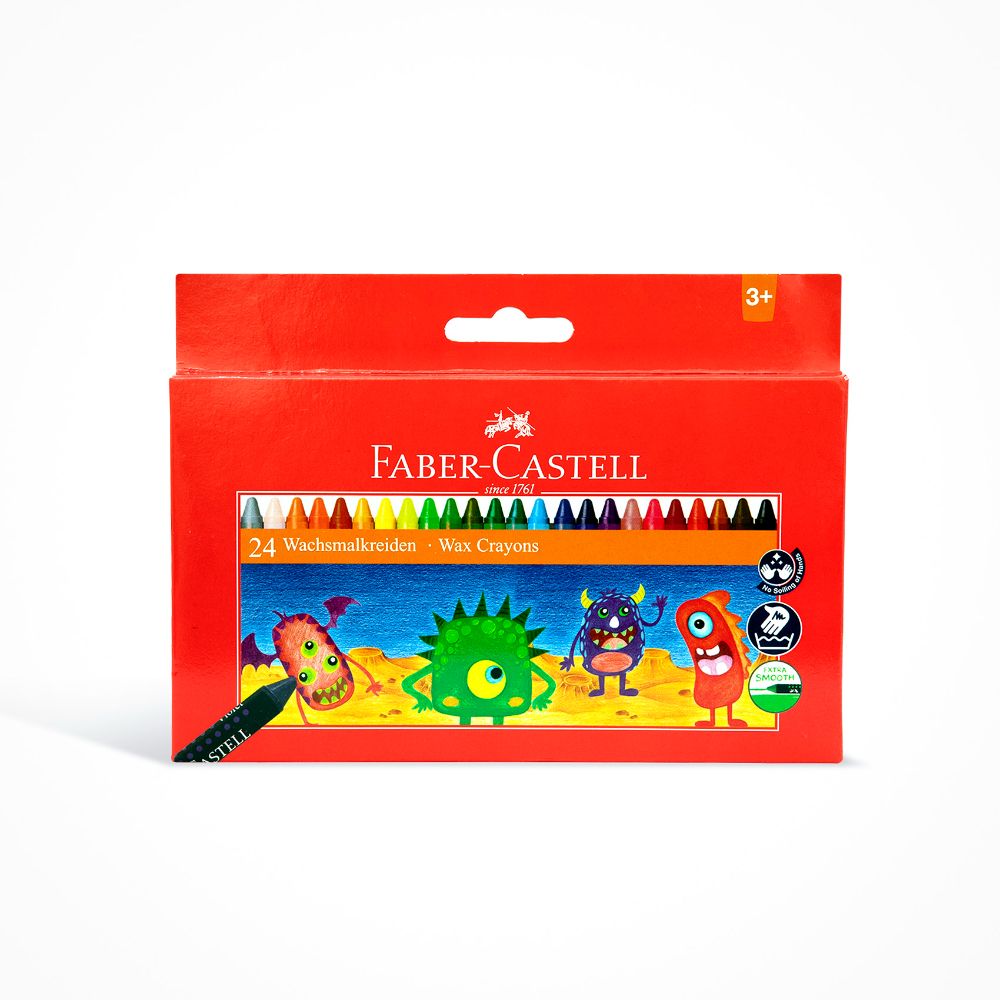 Faber-Castell - Wax Crayons 24pcs