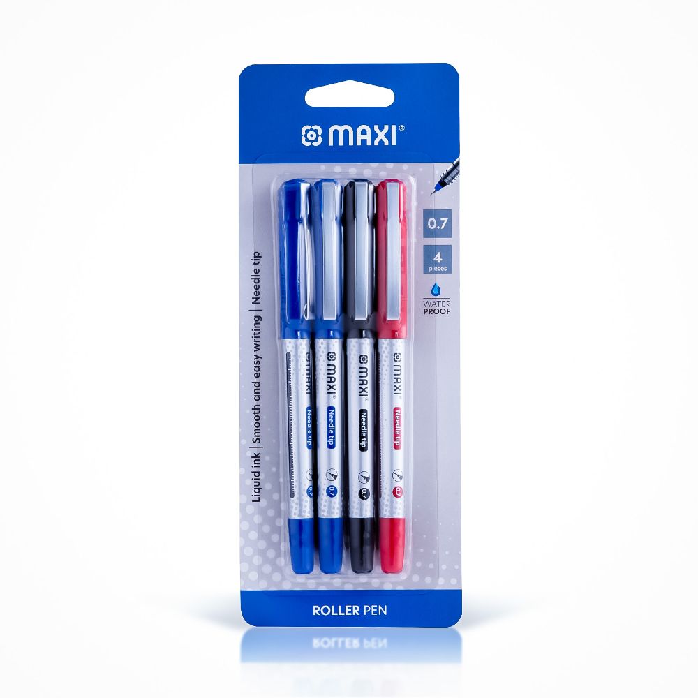 Maxi - Roller Liquied Ink Pen Set of 4