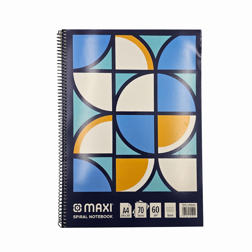 Maxi - Side Spiral Pad A4 - 70 Sheets