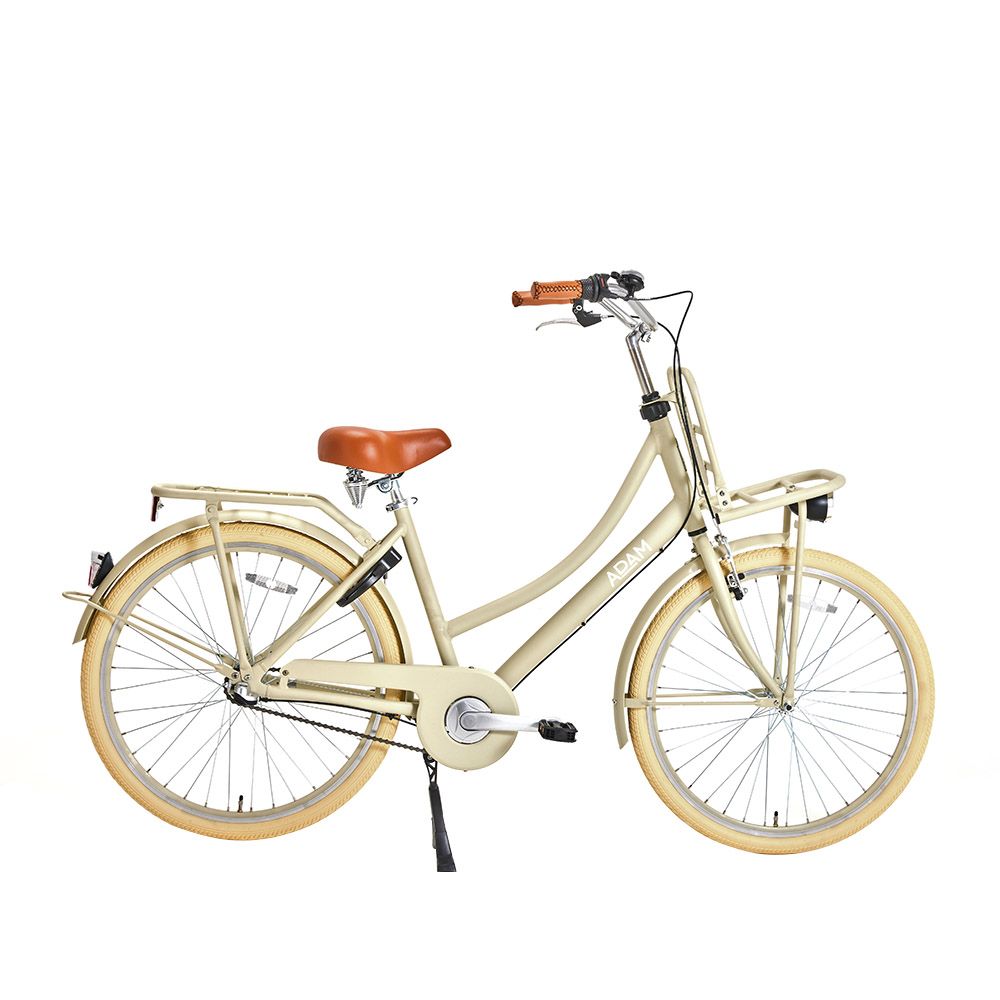 Adam Bike - The Dutch Style  Deluxe  26"  Bicycle with Gears - Cream