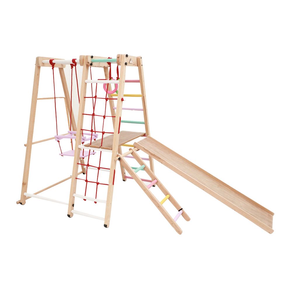 Ariro - 6-in-1 Wooden Ultimate Jungle Gym