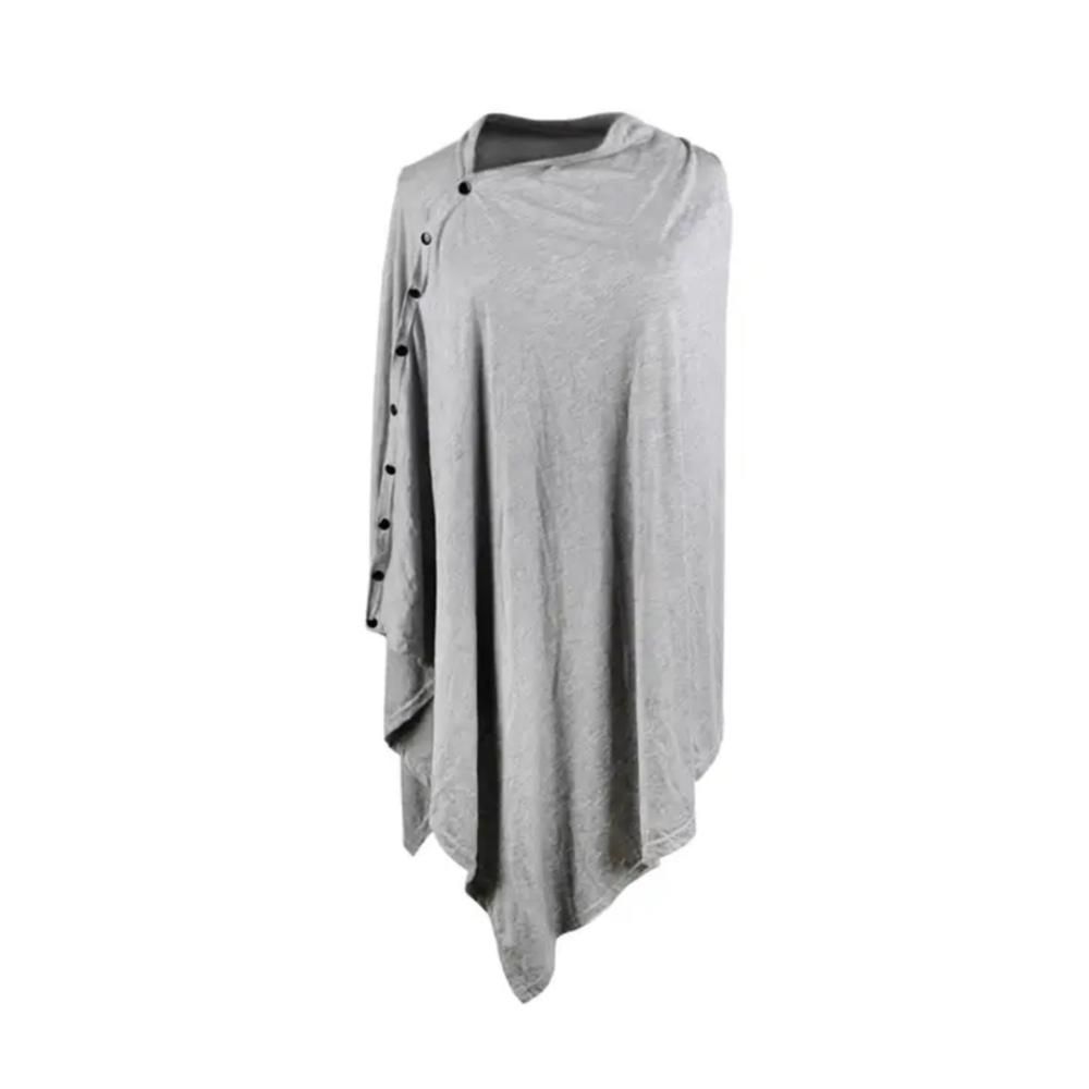 Blooming Blossom - Multi-Use Nursing Cover Poncho - Grey