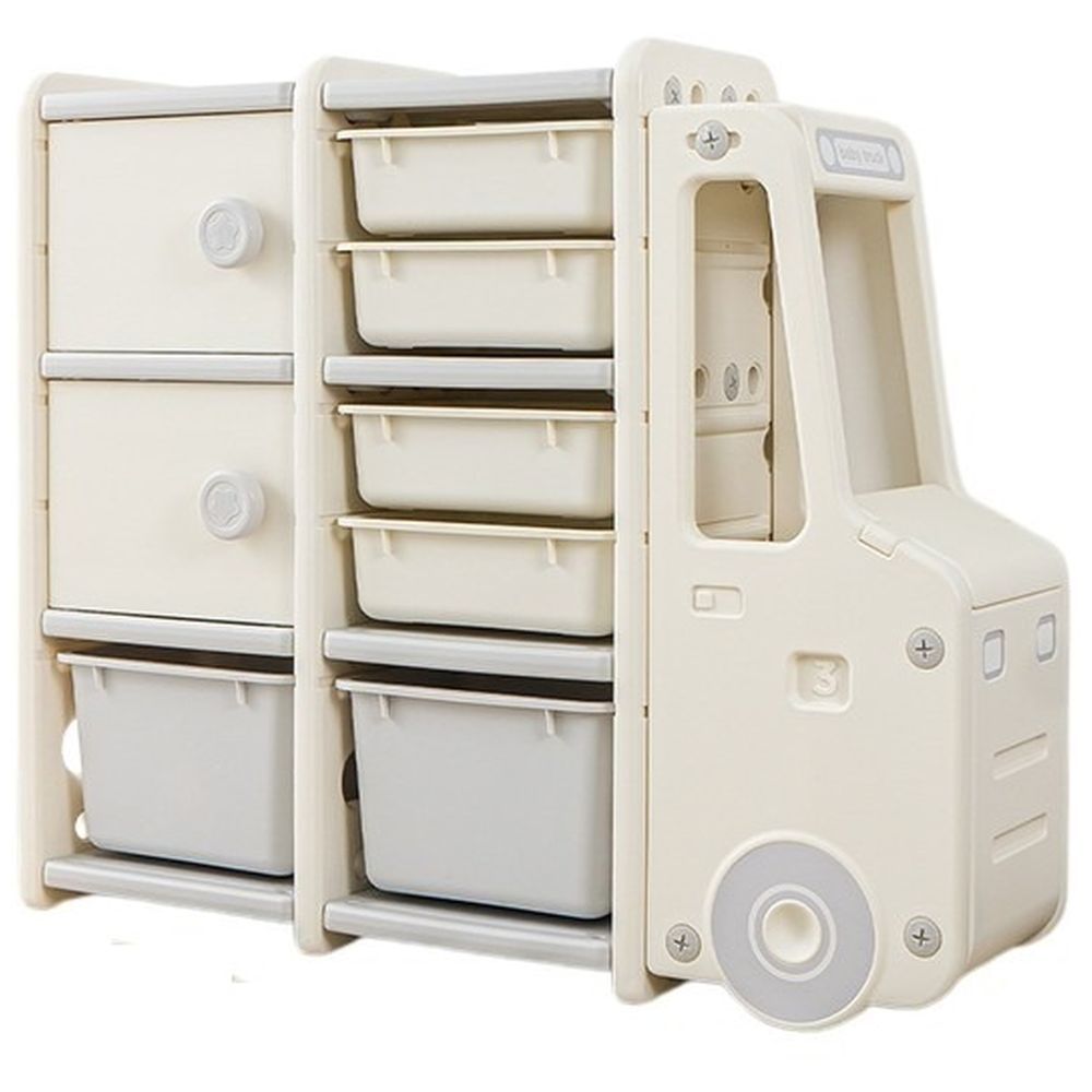 Lovely Baby - Storage Rack Truck - White