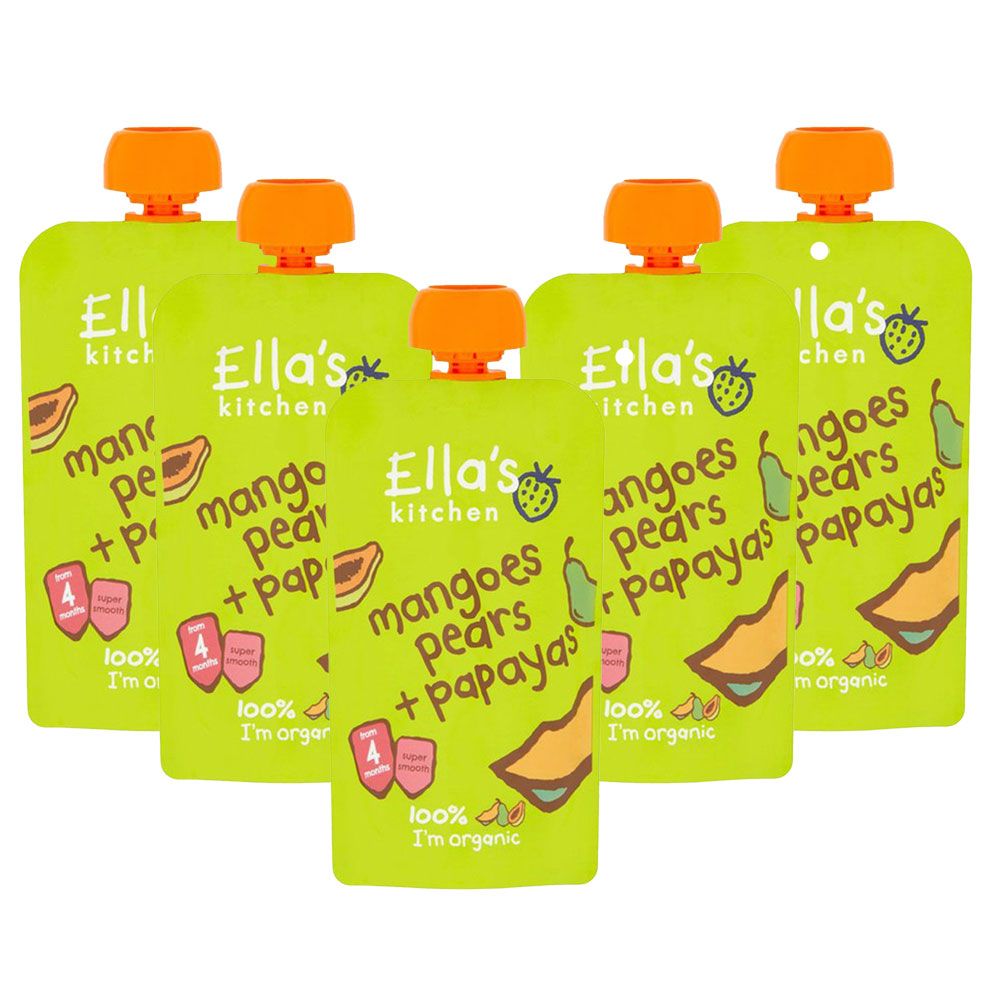 Ella's Kitchen - Mangoes Pears + Papayas 120g X 5