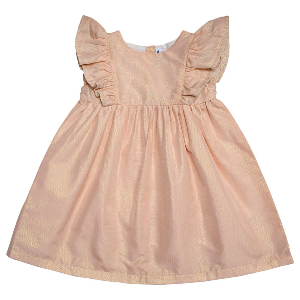 Jules & Juliette - Emilie Baby Dress - Gold Pink