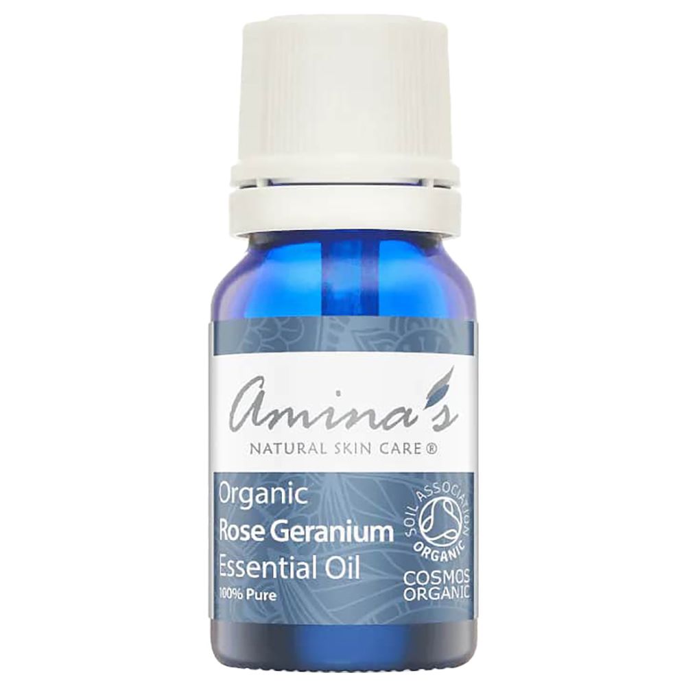Amina's Natural Skin Care - Organic Rose Geranium Essential Oil - 10 ml