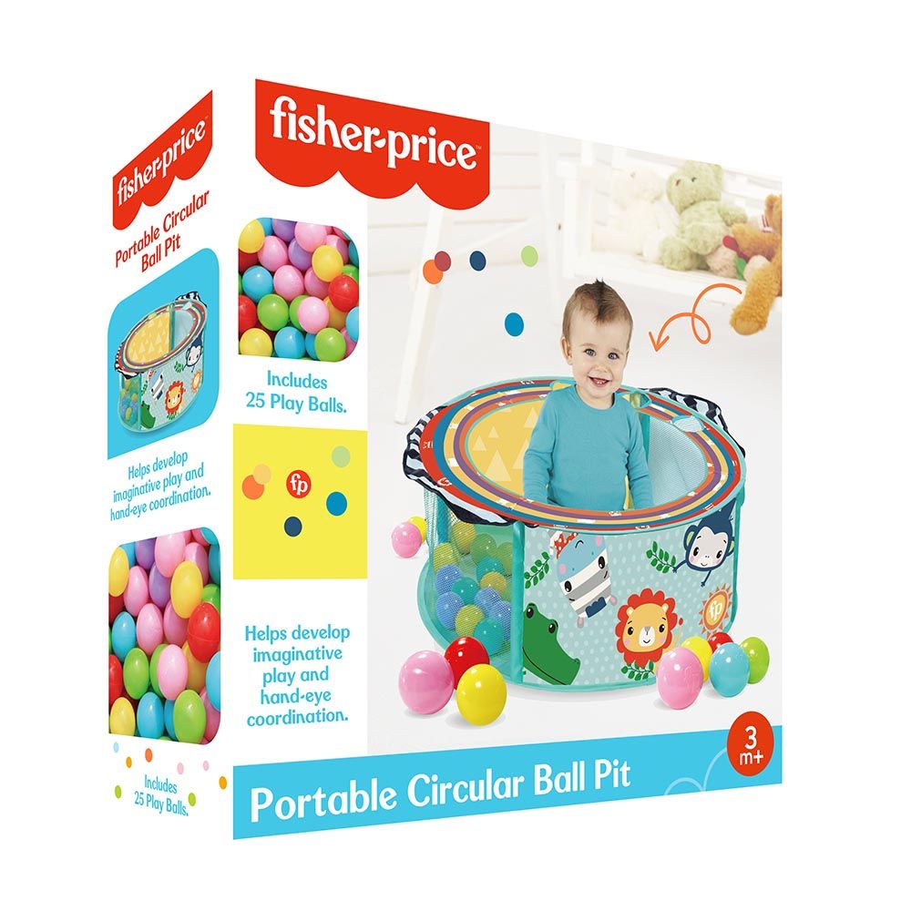 Fisher-Price Portable Circular Ball Pit With 25 Balls