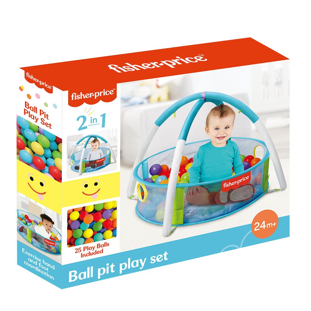 Fisher-Price 2-In-1 Baby Ball Pit With 25 Balls