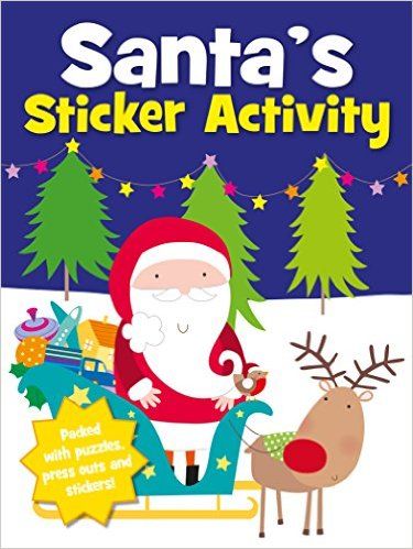 كتاب سانتا للملصقات والأنشطة "Santa" من كتب ايغلو