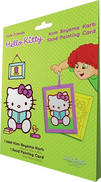 Hello Kitty Sand Painting Card