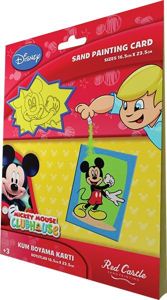 Disney Mickey Mouse Sand Painting Card