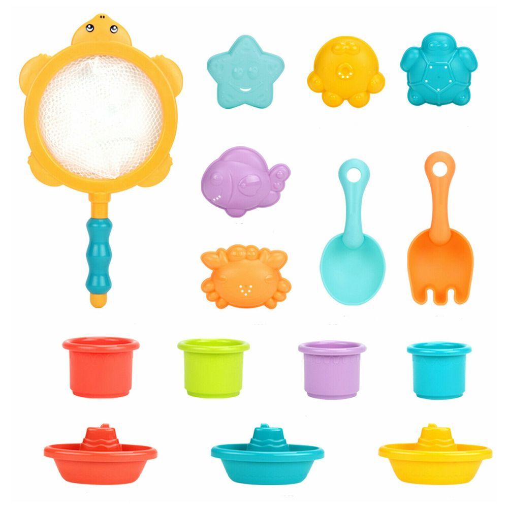 Huanger - Kids Sand Beach & Water Bath Toyset - 15pcs