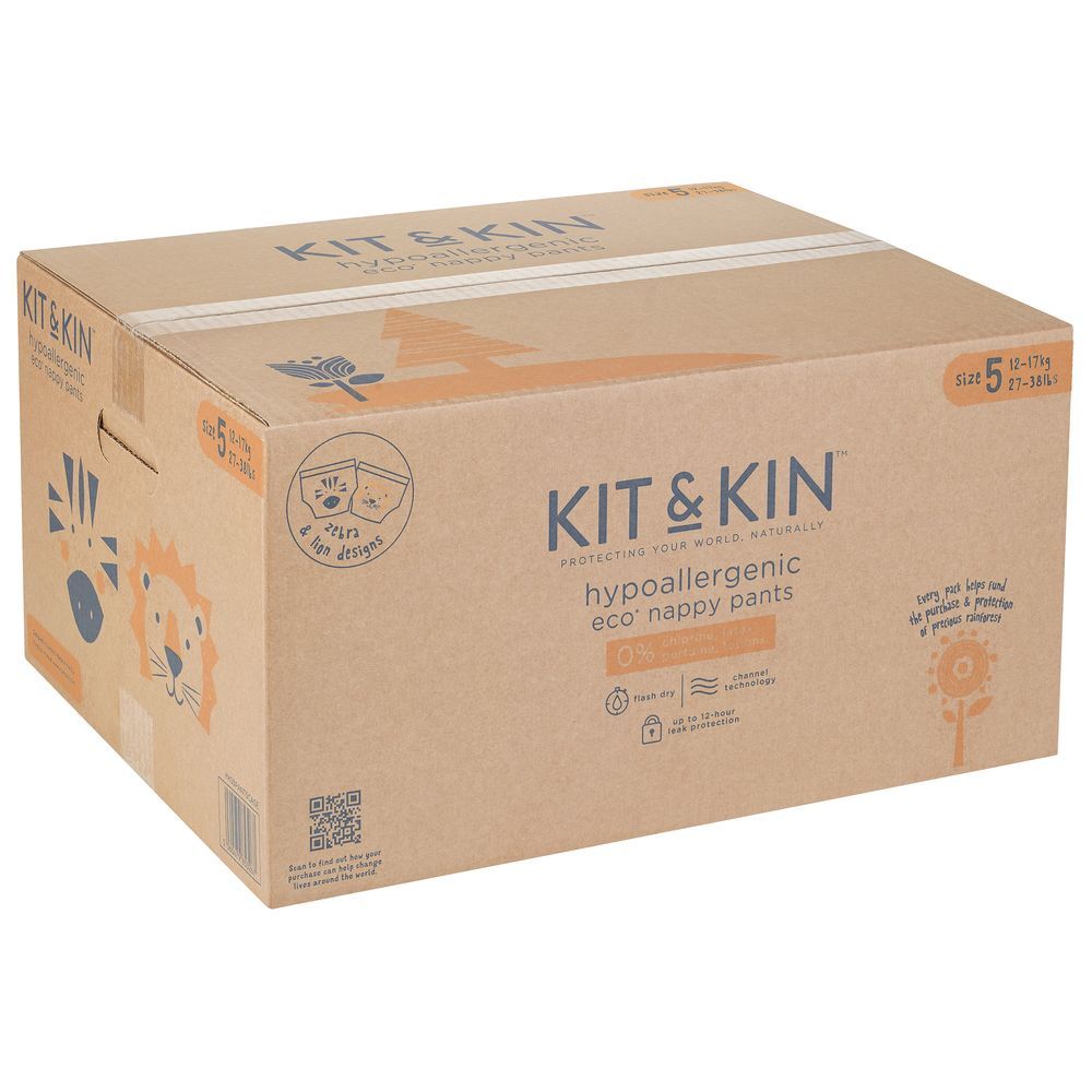 Kit & Kin - Pull Up Diapers Size 5 12-17kg 120pcs Pack Of 6
