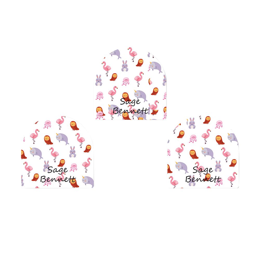Ladybug Labels - Personalized Shoe Labels - Water Animals - 12pcs