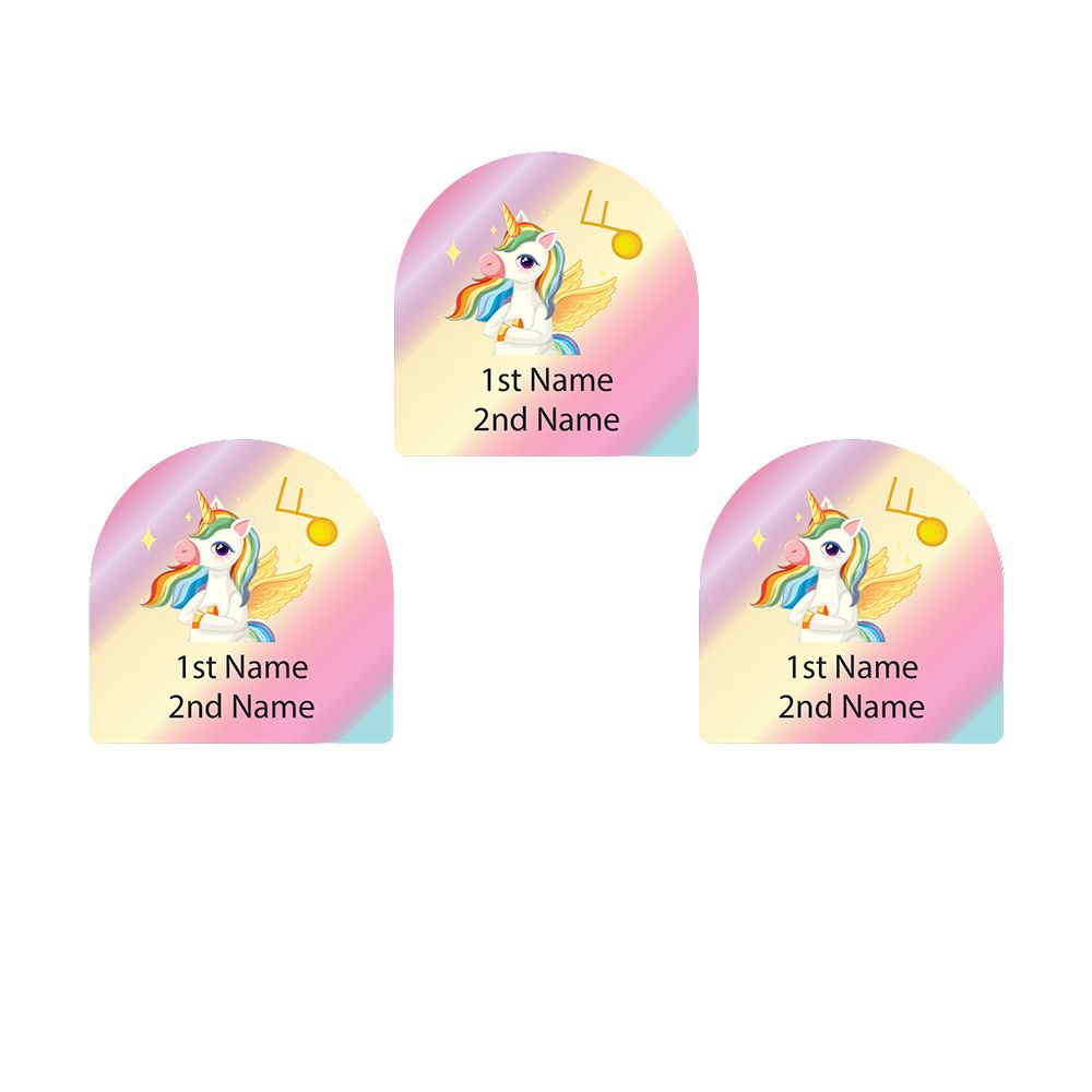 Ladybug Labels - Personalized Shoe Labels - Rainbow - 12pcs