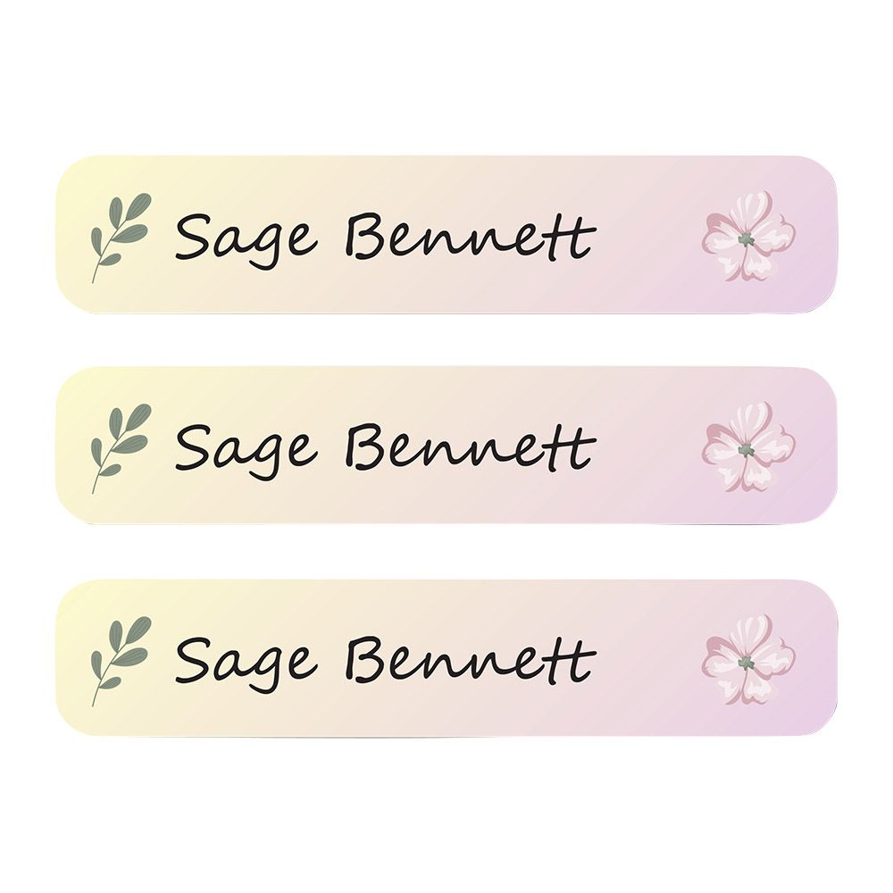 Ladybug Labels - Personalized Waterproof Labels - Dessert Rose - 111pcs