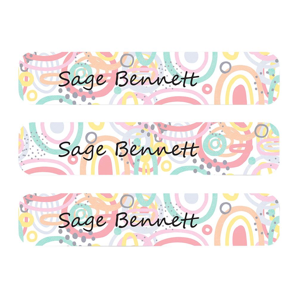 Ladybug Labels - Personalized Waterproof Labels - Doddle Circles - 111pcs
