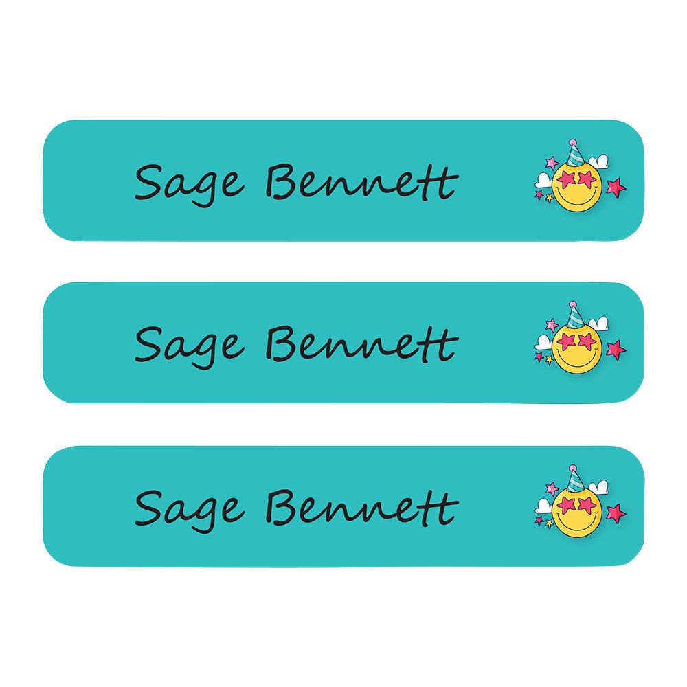Ladybug Labels - Personalized Waterproof Labels - Birthday Smiley - 111pcs