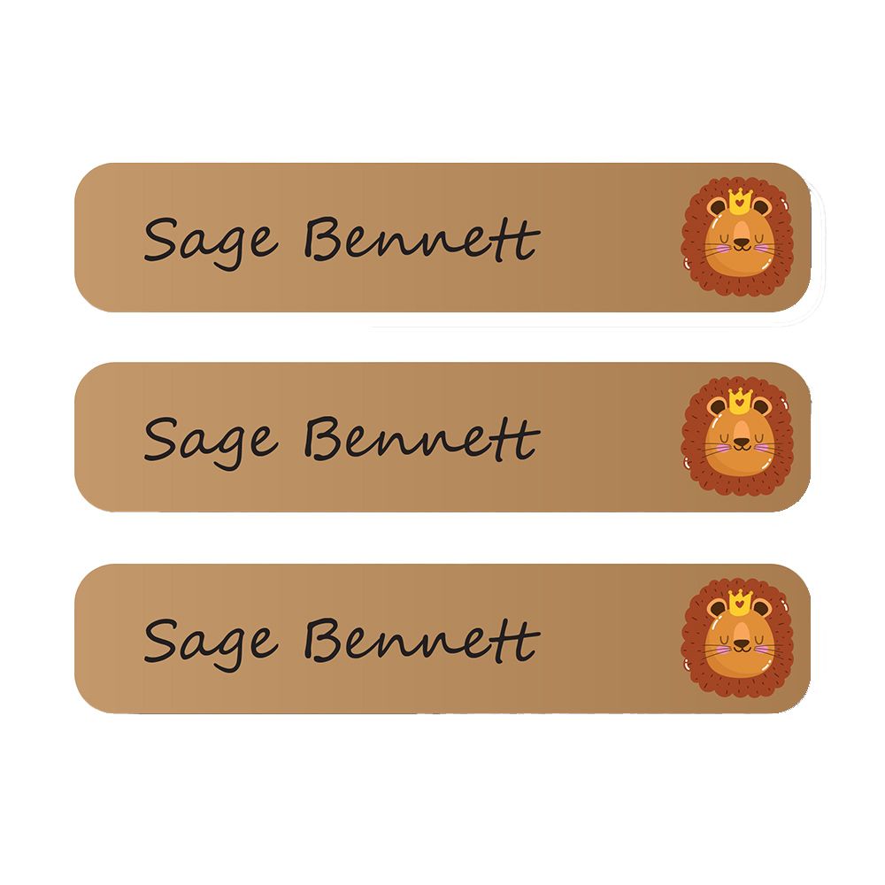Ladybug Labels - Personalized Iron On Labels - King Lion - 50pcs