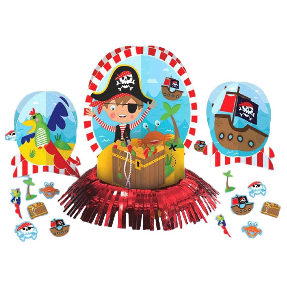Party Centre - Little Pirate Table Decorating Kit - 23pcs