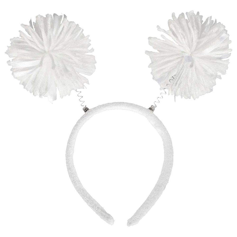 Party Centre - Pom Pom Head Bopper - White