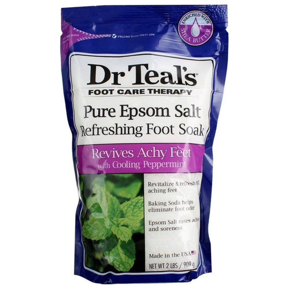 Dr Teal's - Epsom Foot Soak Cooling Peppermint 909g