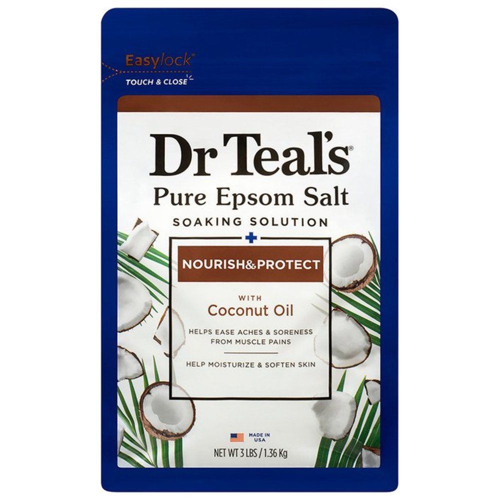 Dr Teal's Epsom Bath Salt SoakingSolution Coconut Oil 1.36kg