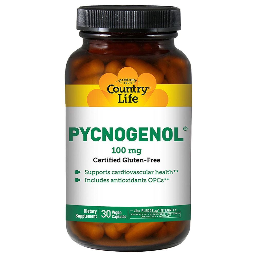 Country Life - Pycnogenol 100mg Vegan Capsules 30's