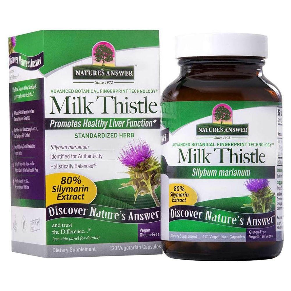 Nature's Answer - Milk Thistle Seed Capsules 120's