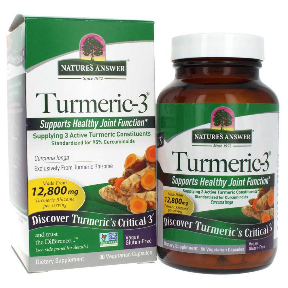 Nature's Answer - Turmeric-3 5000mg Vegetarian Capsules 90's