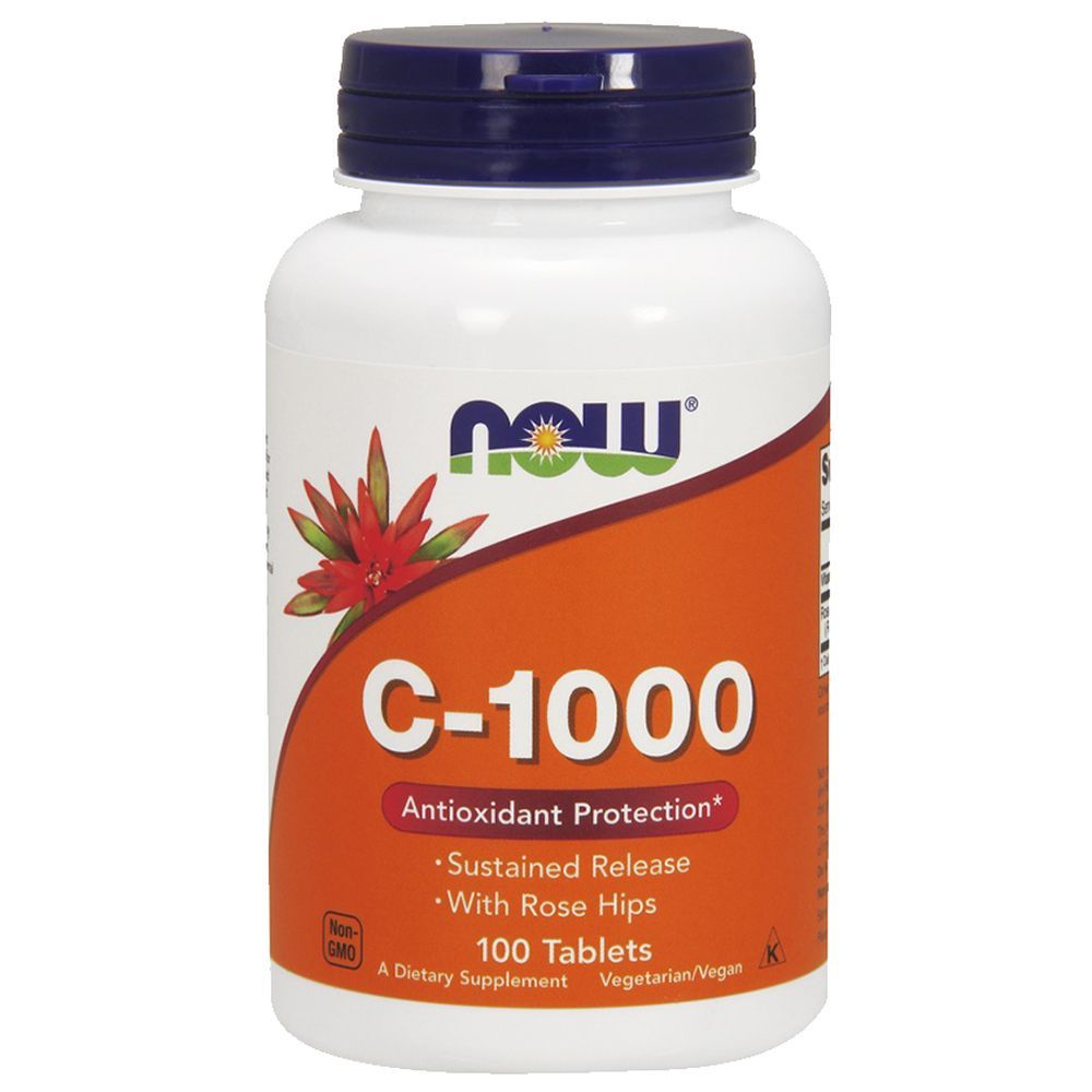 NOW - Vitamin C-1000 with Rose Hips 100 Tablets