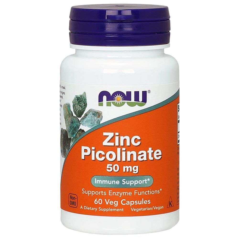 NOW - Zinc Picolinate 50 mg 60 Veg Capsules