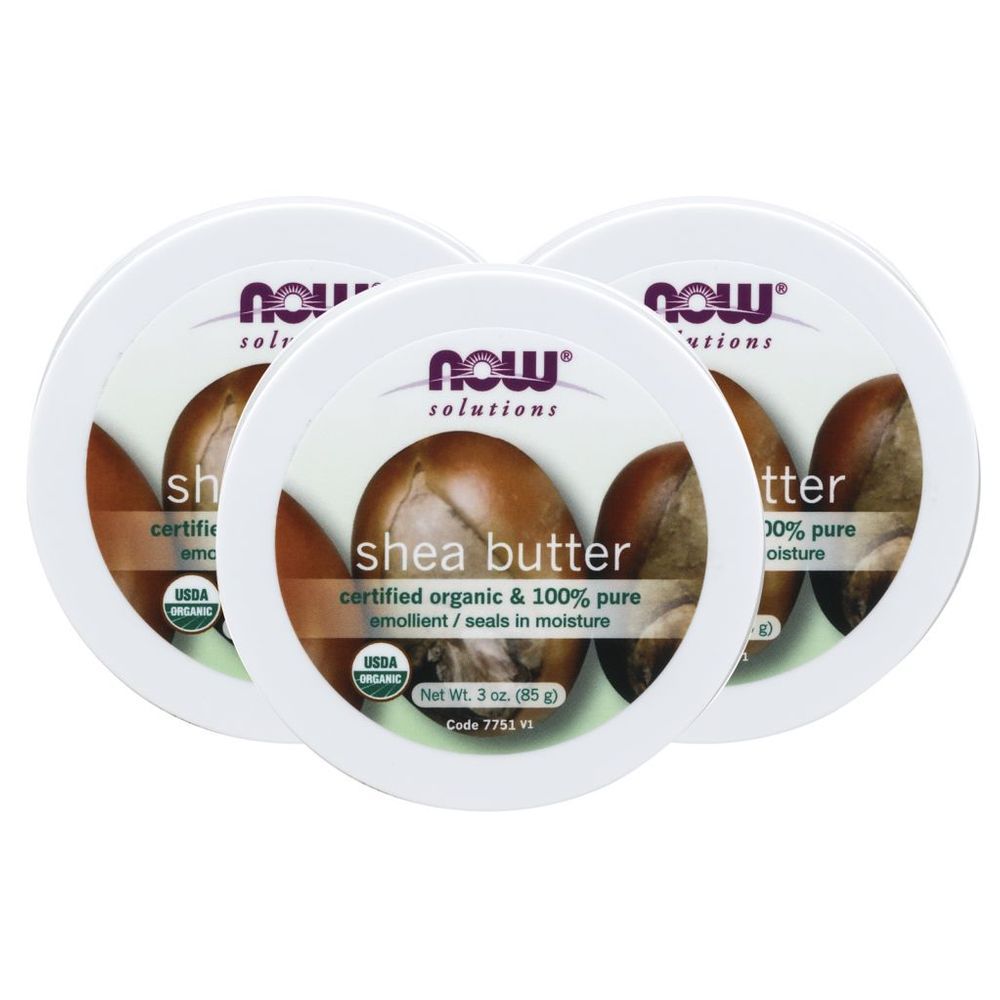 Now Solution Shea Butter, Organic 3 oz Pack of 3