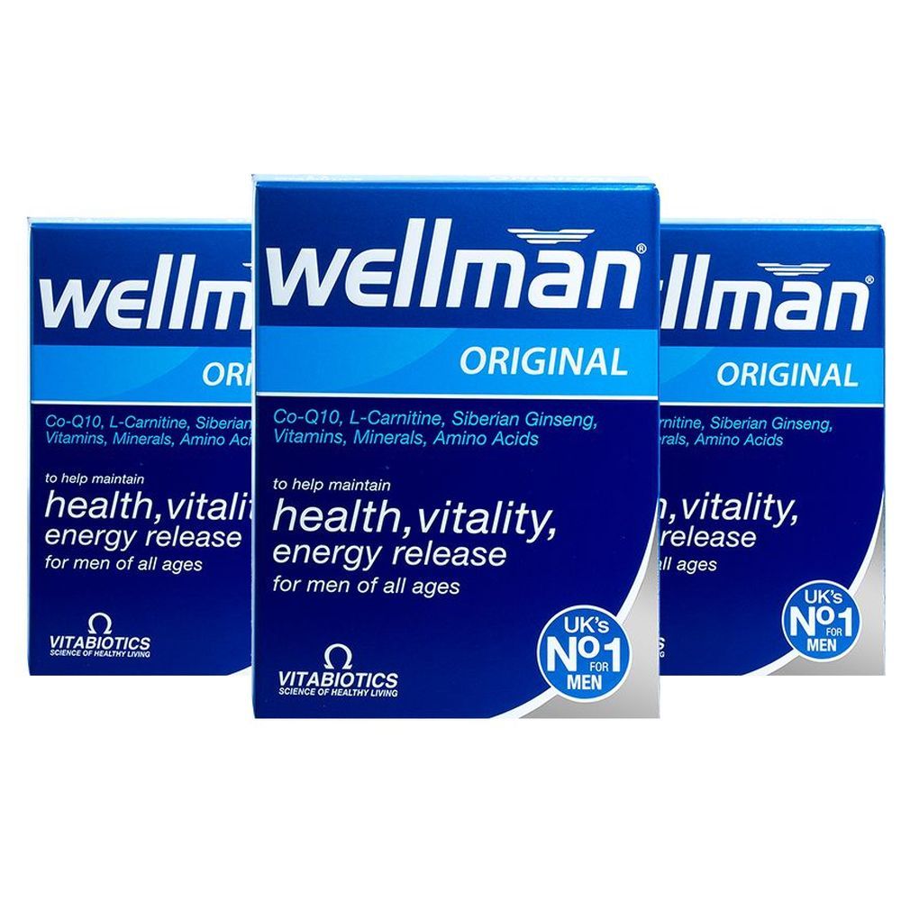Vitabiotics - Wellman 30 Tablets - Pack of 3