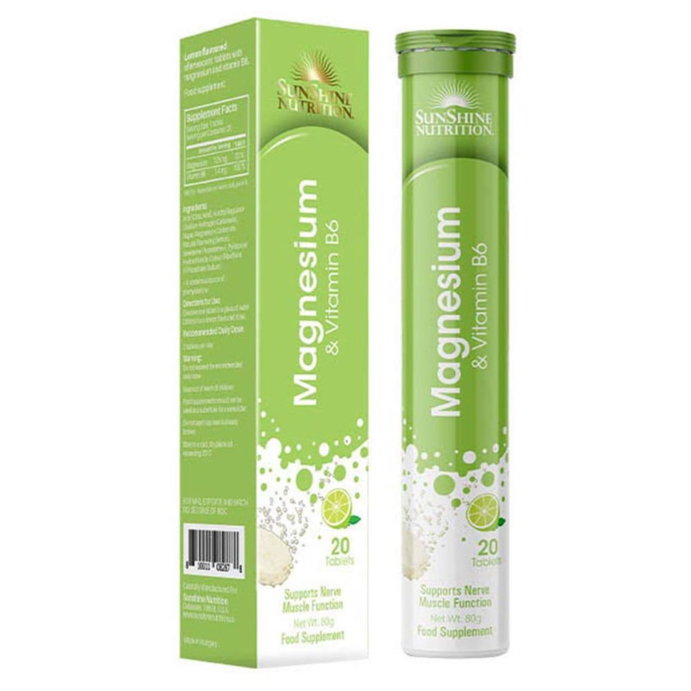 Sunshine Nutrition Stress Support Effervescent Lemon 20's