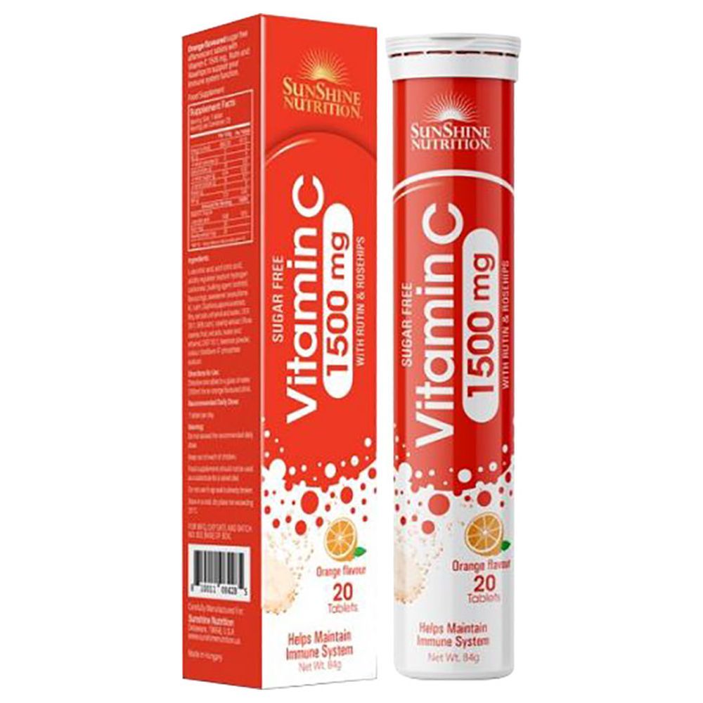 Sunshine Nutrition - Vitamin C Rutin & Rosehips Tablet 20's