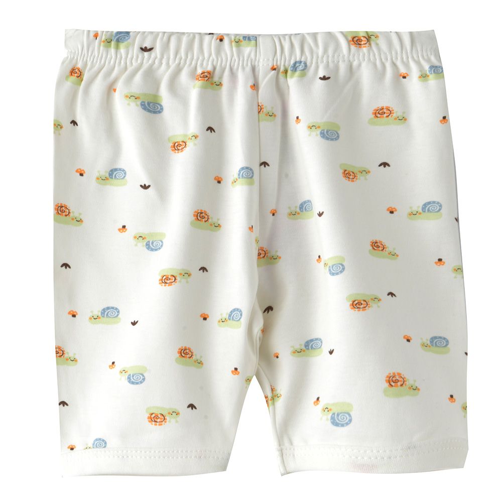 Smart Baby - Baby Boy Printed Shorts - White