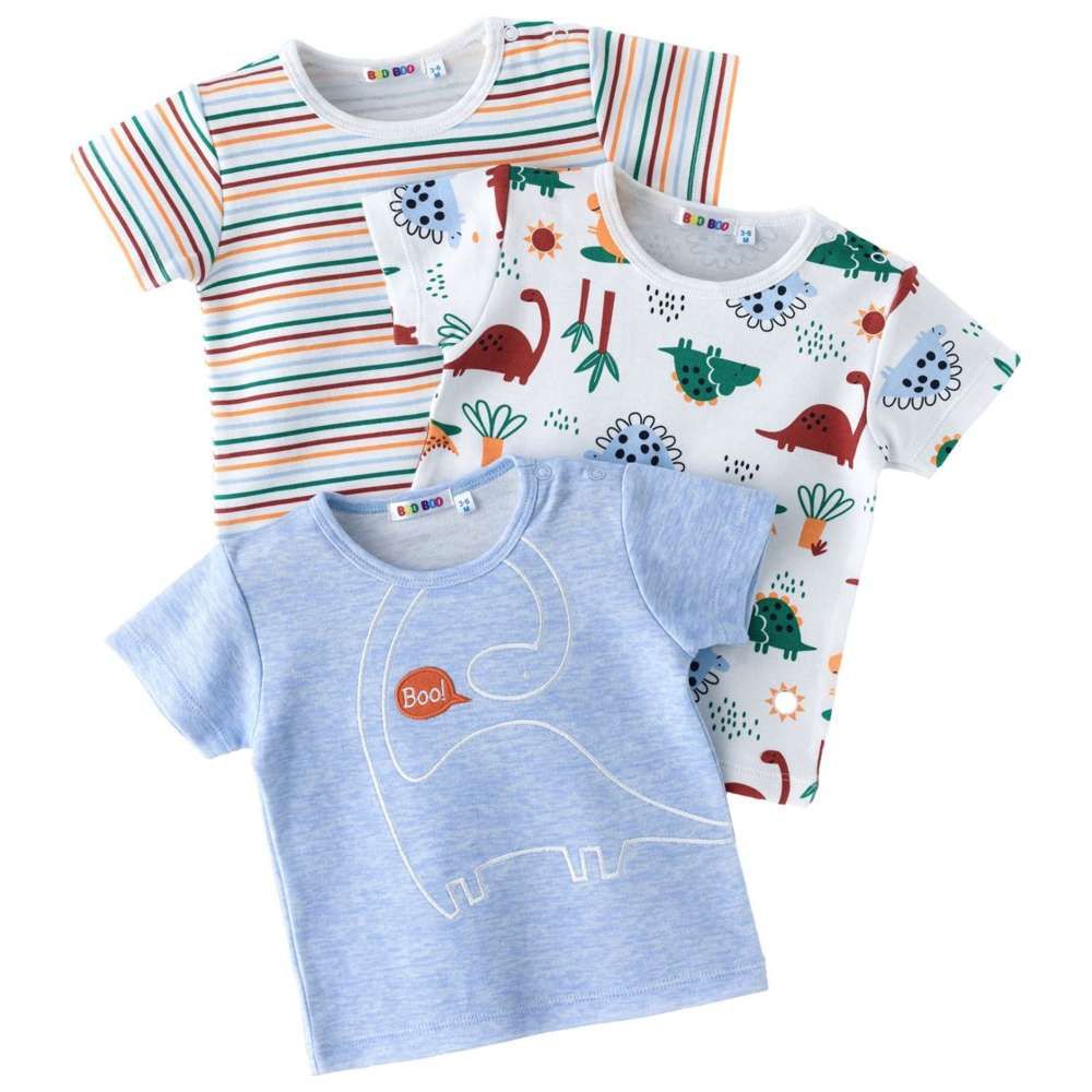 Boo Boo - 3pc-Set - Baby Boy Short Sleeve T-Shirt