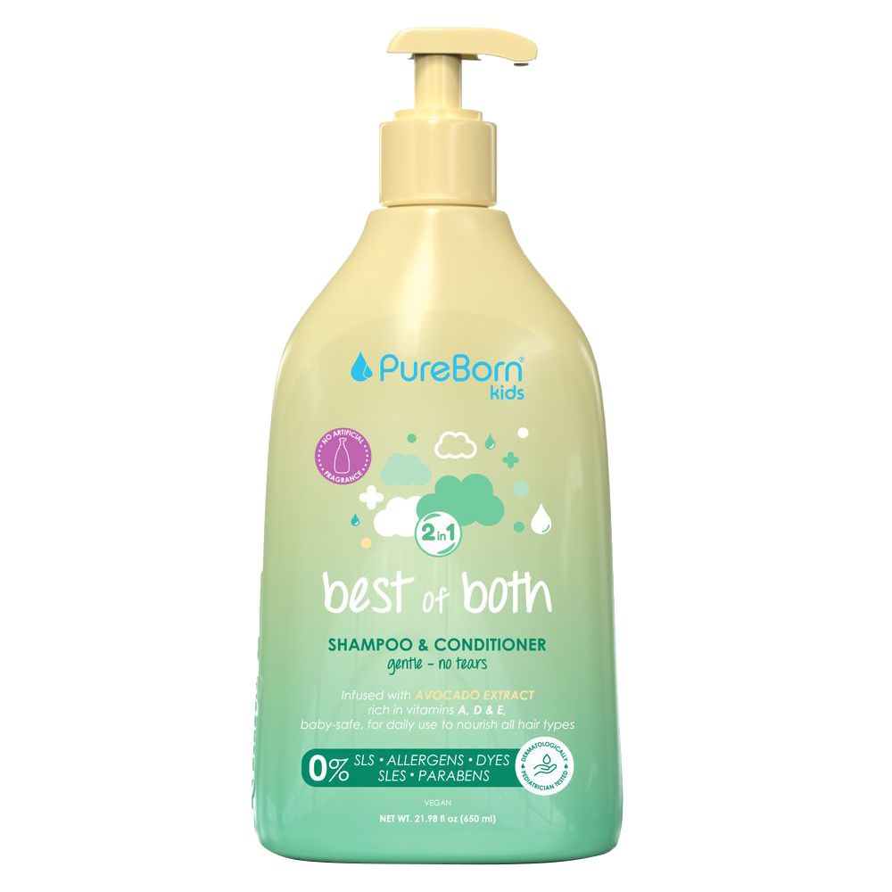 PureBorn - Baby 2-in-1 Shampoo & Conditioner - 650ml
