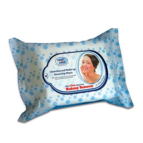 Cool & Cool - Cleansing & Make-Up Wipes 33's