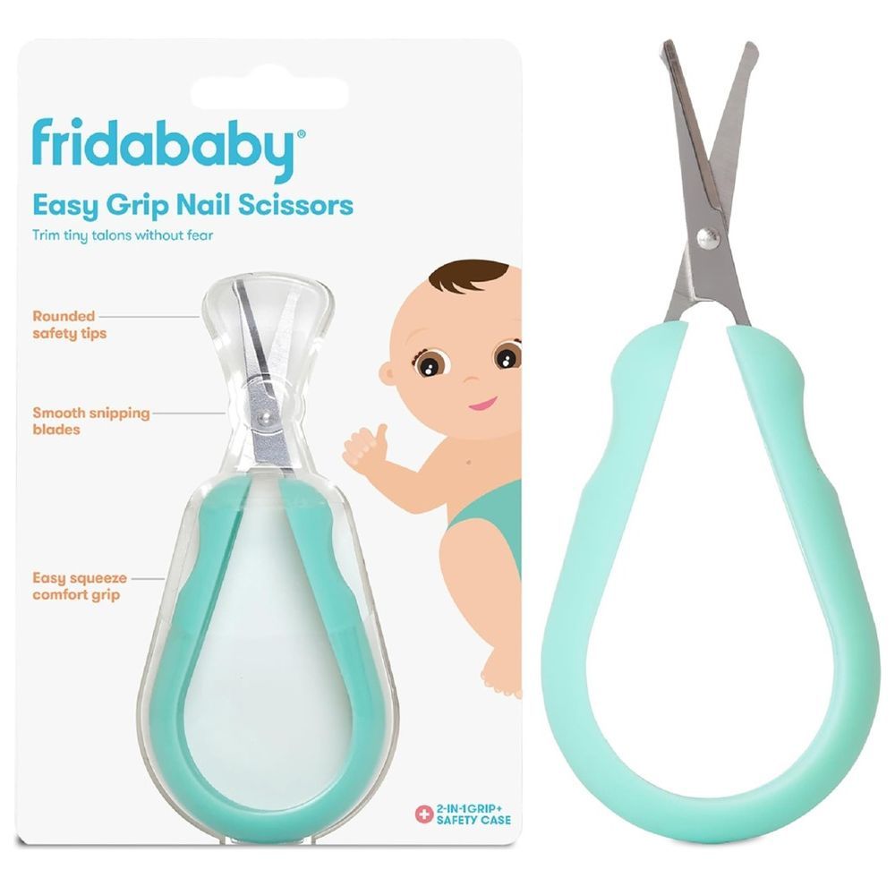 Fridababy - Easy Grip Nail Scissors BPA-Free - Safe Baby Nail Trimmer