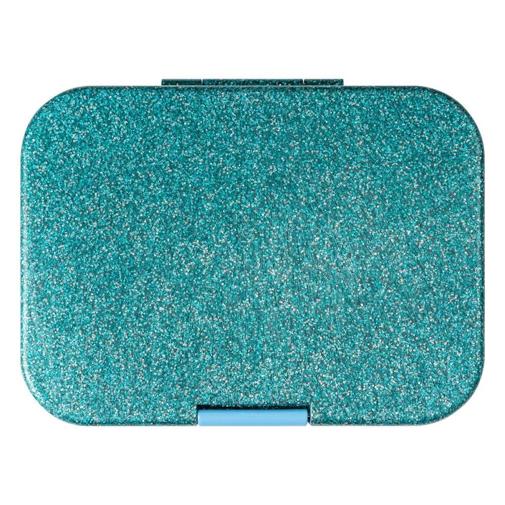 Munchbox - Mega 4 Compartments Sparkle Blue Lunchbox - Artwork Tray