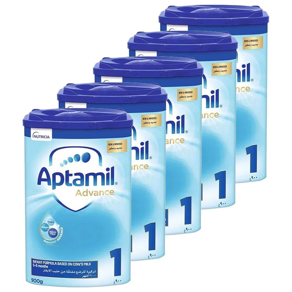Aptamil - Stage 1 Infant Growing Up Cow Milk Formula - Pack of 5 - 4.5 kg