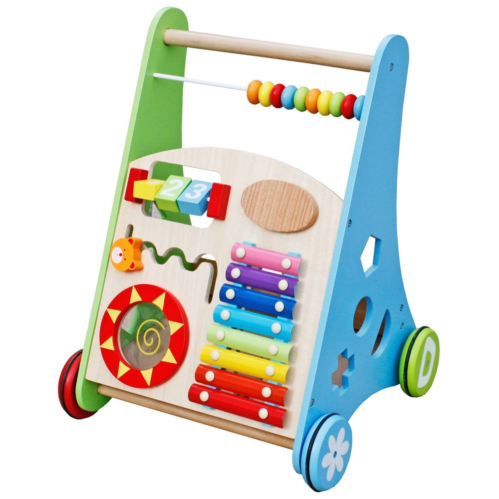 Little Angel - Wooden Baby Walker Montessori Learning Push For Toddlers