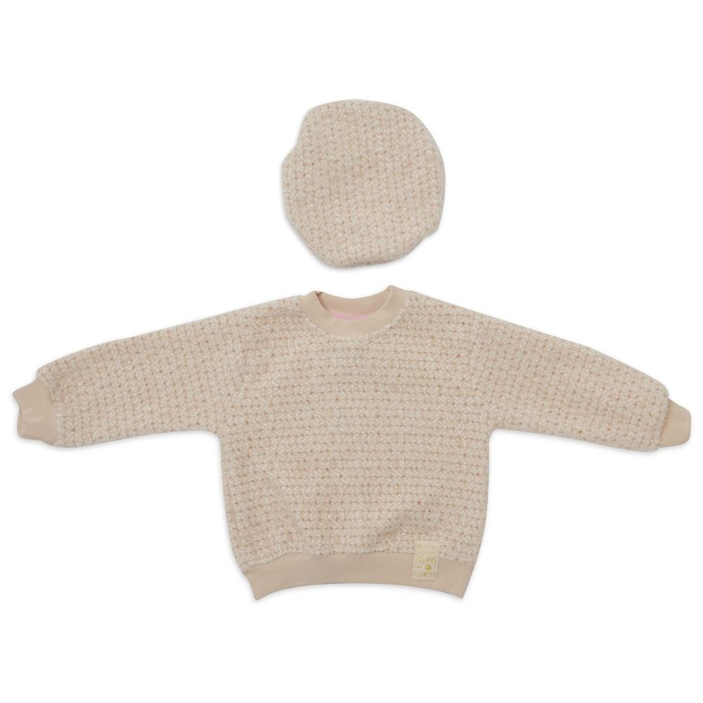 Little Kangaroos - Girl's Long Sleeves Sweatshirt - Fawn