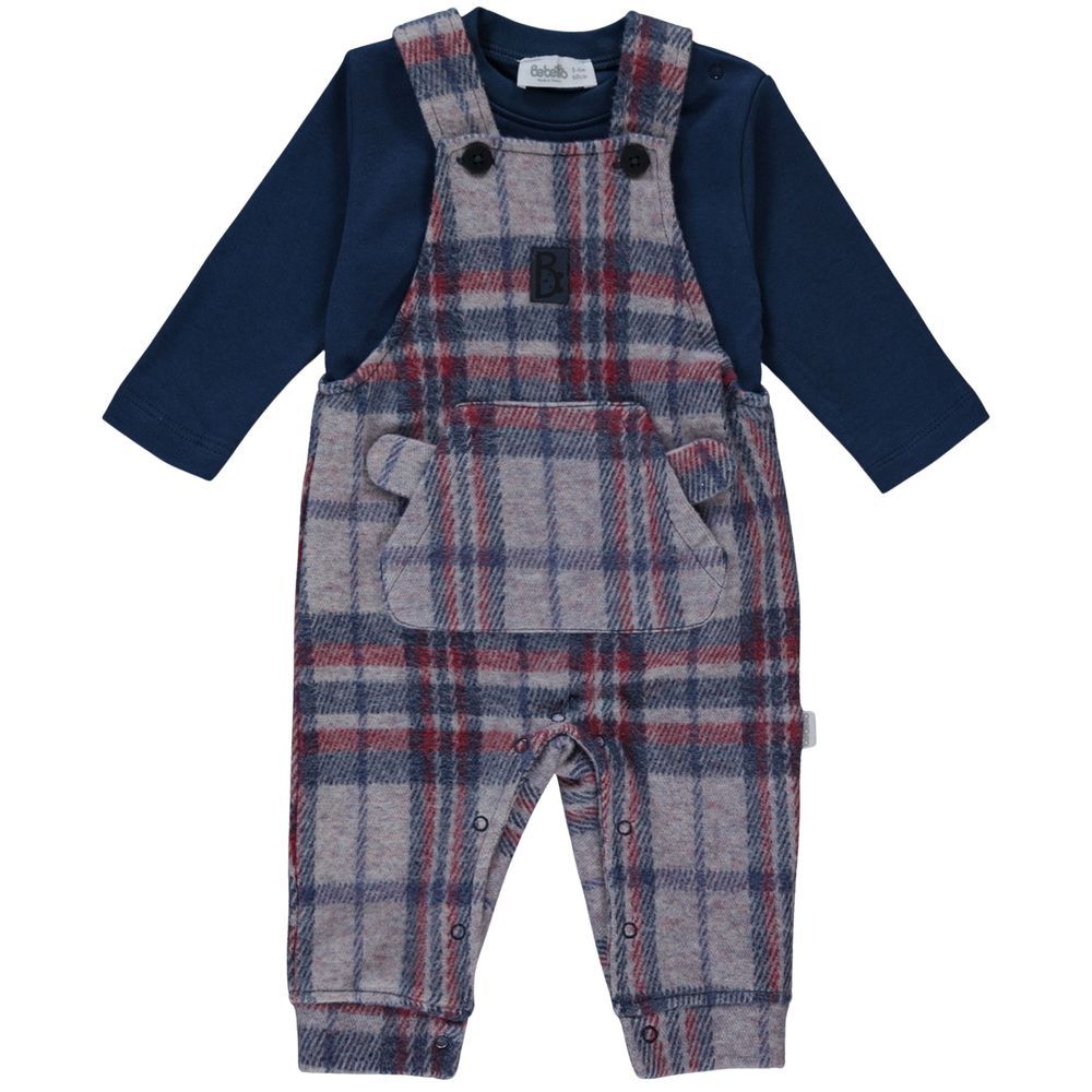 Bebetto - 2pc-Set - Baby Boy T-Shirt & Dungaree - Indigo
