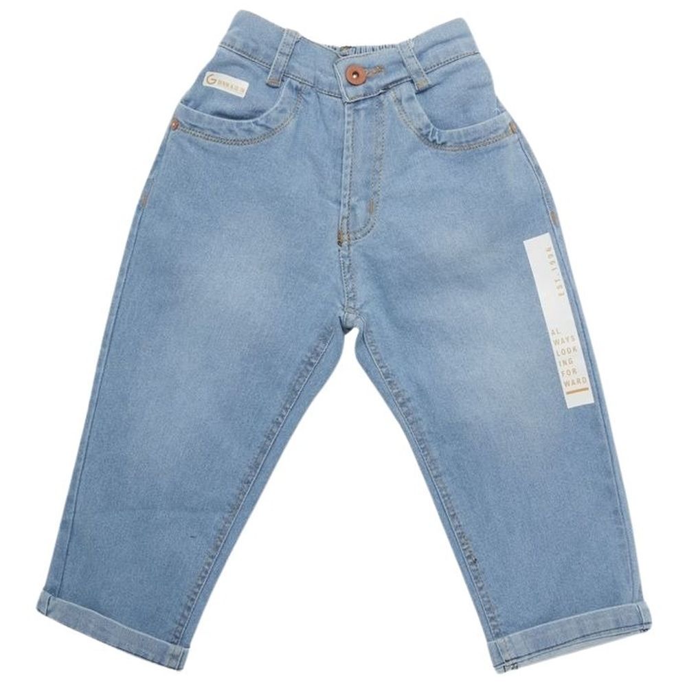 Little Kangaroos - Boy's Lish Wash Denim Jeans - Blue